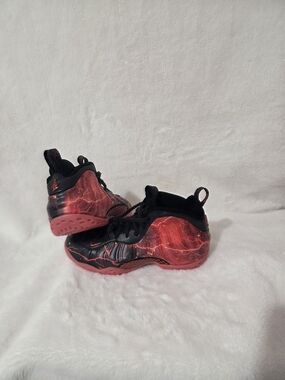 Nike Men’s Red & Black Lightning Foamposite Sneakers